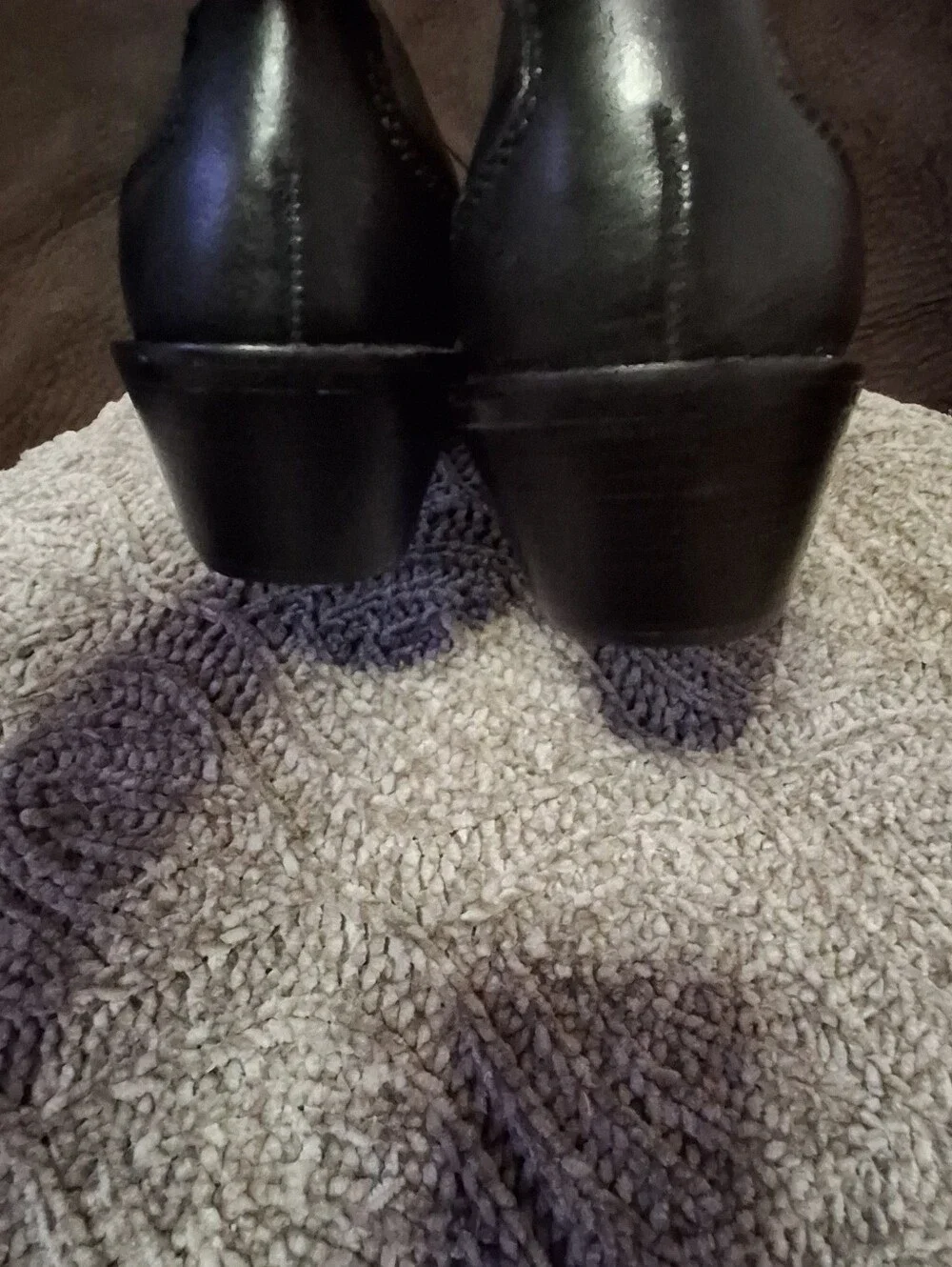 Matisse Women Western ankle boots pointed toes size 9 1/2 M  black leather.